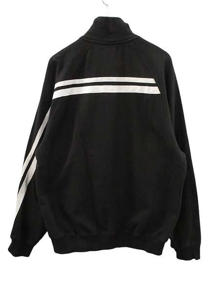 【中古】ANEI アーネイ H.Z.TOP D.STRIPES ハーフジップ スウェット 3 黒 ブラック トレーナー トップス メンズ