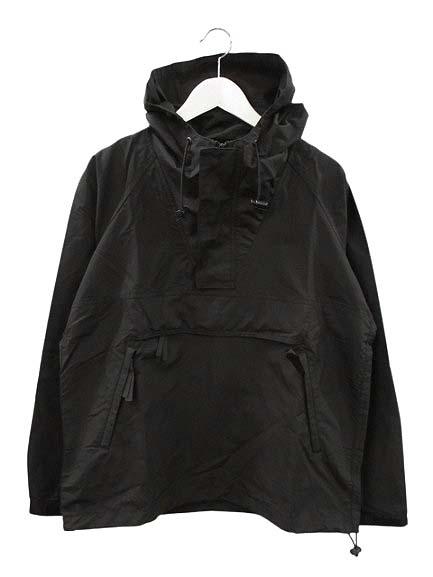 【中古】シェラデザイン SIERRA DESIGNS アノラックパーカ 2002L USA製 M 黒 ブラック ハーフジップ ブルゾン