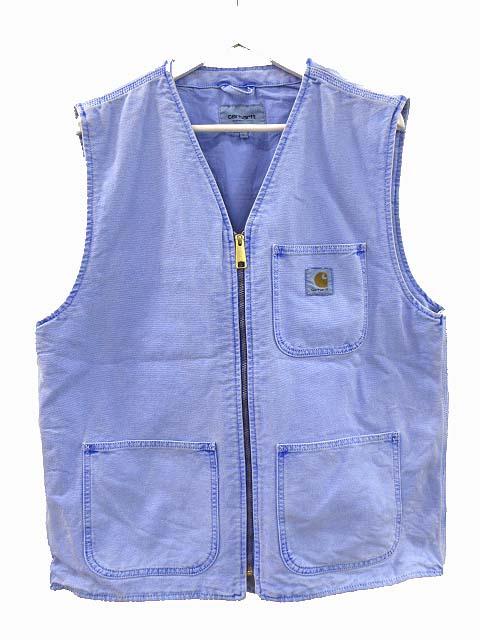 【中古】カーハート carhartt ARBOR VEST ベスト アイシーウォーターフェード L オーガニックコットン メンズ