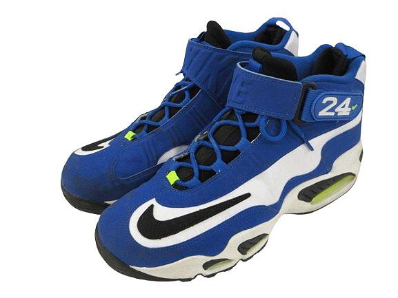 【中古】ナイキ NIKE AIR GRIFFEY MAX 1 354912-400 エア グリフィー マックス 1 ブルー 31cm ハイカット スニーカー