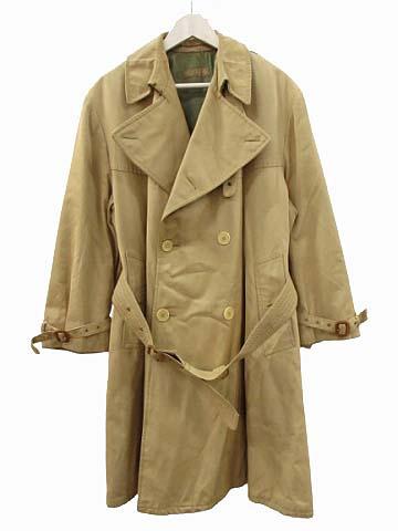 【中古】ブルックスブラザーズ BROOKS BROTHERS 60s 70s トレンチコート 英国製 ベージュ ヴィンテージ メンズ