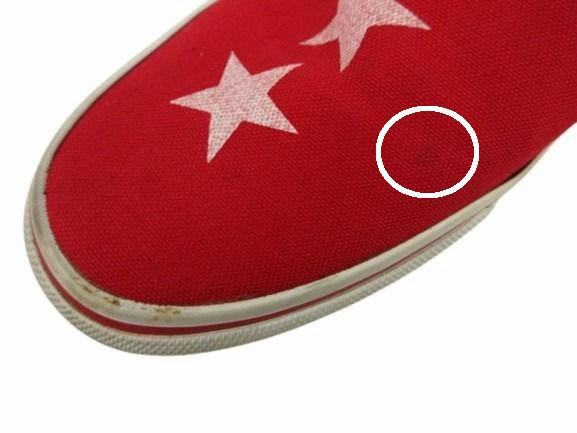 中古】バンズ VANS × MARBLES マーブルズ スリッポン スタッズ 26cm 赤