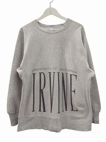 【中古】チャンピオン CHAMPION 80s トリコタグ リバースウィーブ スウェット カレッジ ブルーステッチ L USA製