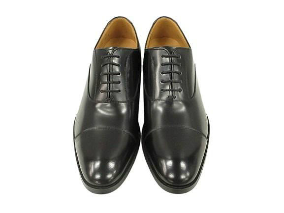 【中古】未使用品 リーガル REGAL ストレートチップ プレーントゥ レザー ビジネスシューズ ブラック 黒 26.0cm