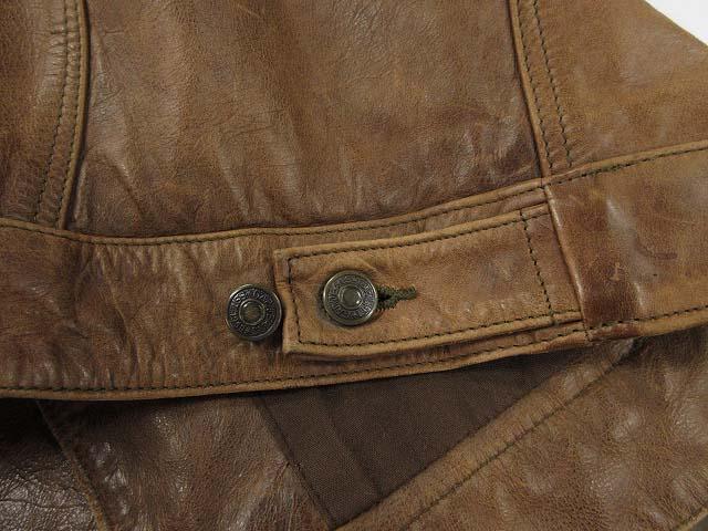 GAP BLUE JEANSレザージャケット3rdジャケットトラッカージャケット 中古・古着通販】GAP BLUE JEANS (ギャップブルージーンズ) 3rdレザー