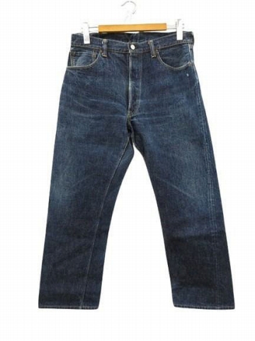 【中古】ウエアハウス WAREHOUSE 1000XX デニムパンツ ジーンズ セルビッチ 旧パッチ ブルー W36 メンズ