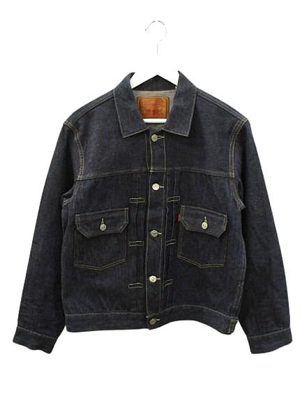 【中古】リーバイス ビンテージ クロージング LEVI'S 507XX 2ndタイプ BIG E 日本製 復刻 デニムジャケット 40 ブルー