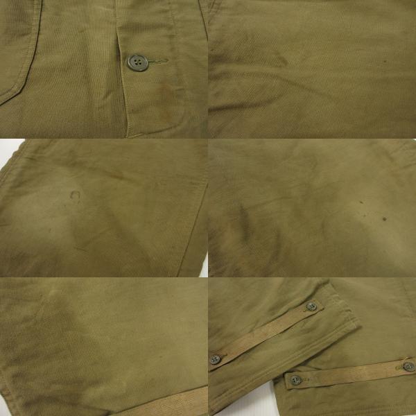 【中古】ヴィンテージ VINTAGE 40s US NAVY 米軍実物 N-1 デッキパンツ sizeM USN ミリタリー オーバーオール_3