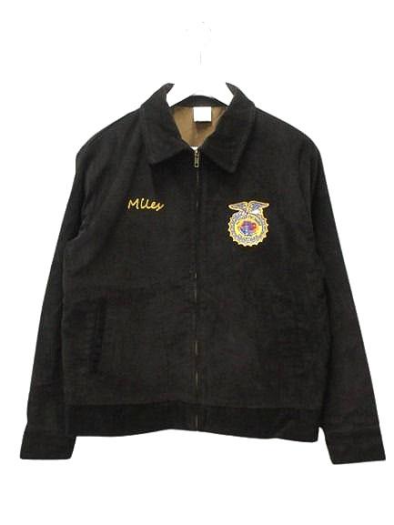 【中古】ALCARZA FARMER'S JACKET J-4704 アルカルザ FFA ファーマーズジャケット M 黒 ブラック コーデュロイ