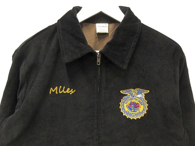 【中古】ALCARZA FARMER'S JACKET J-4704 アルカルザ FFA ファーマーズジャケット M 黒 ブラック コーデュロイ_2