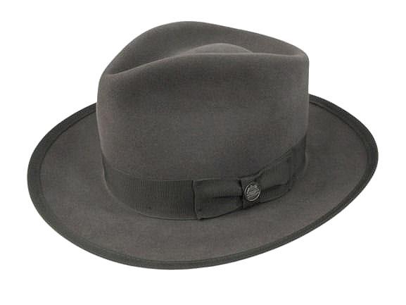 【中古】ステットソン STETSON WHIPPET MEDALIST JP ウィペット メダリスト JP 中折れ ハット USA製 グレー 帽子