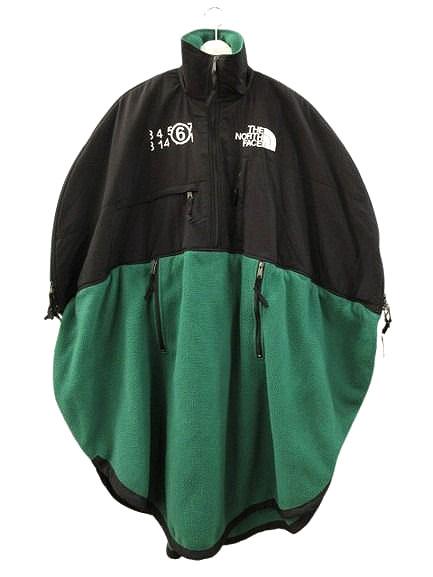 【中古】ザノースフェイス THE NORTH FACE × MM6 DENALI サークルフリースワンピース S62CT0106 S グリーン ロング_1