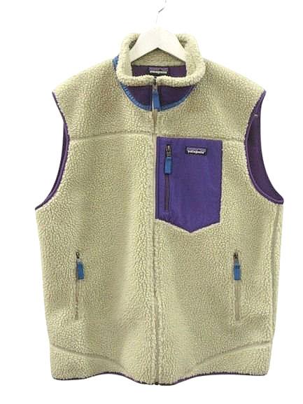 【中古】パタゴニア Patagonia CLASSIC RETRO X VEST 23048FA20 クラシックレトロX ベスト XL ライトベージュ系