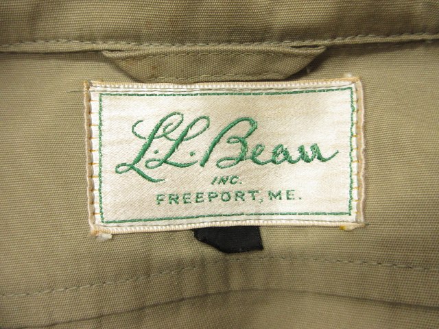 【中古】エルエルビーン L.L.BEAN 60s サファリジャケット シャツジャケット 筆記体タグ ヴィンテージ メンズ