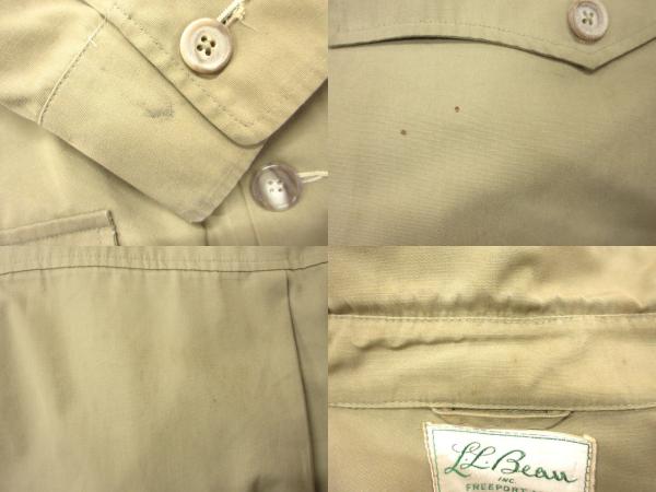 【中古】エルエルビーン L.L.BEAN 60s サファリジャケット シャツジャケット 筆記体タグ ヴィンテージ メンズ