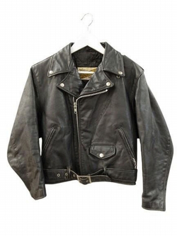 【中古】ショット SCHOTT 80s 90s ダブルライダースジャケット 108W レザージャケット バイカータグ USA製 8