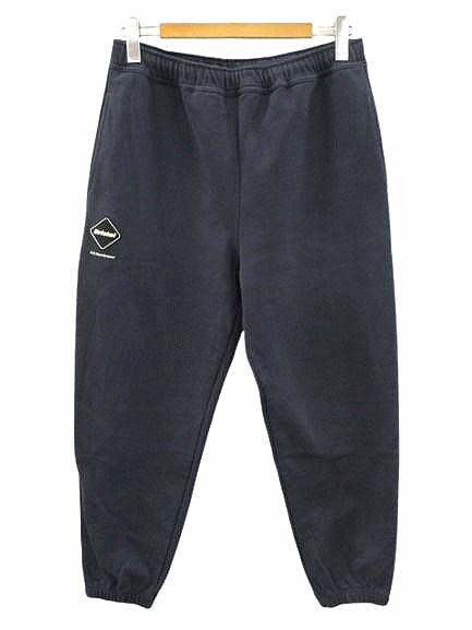 【中古】エフシーレアルブリストル 25AW EMBLEM SWEAT PANTS FCRB-252096 エンブレム スウェットパンツ L ネイビー