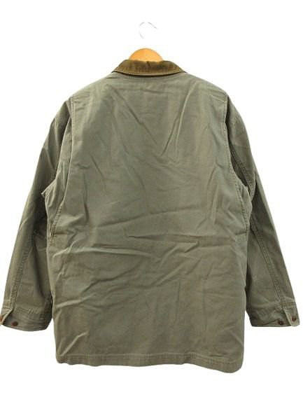 【中古】エルエルビーン L.L.BEAN ハンティングジャケット カバーオール ライナー付き プリマロフト グリーン M