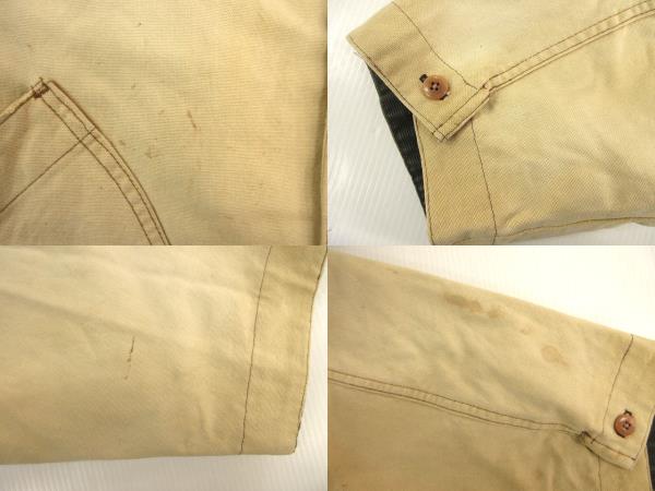 【中古】エルエルビーン L.L.BEAN 80s ハンティングジャケット カバーオール ライナー付き USA製 ベージュ XL