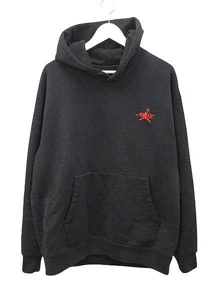 【中古】ナイキ NIKE JORDAN BRAND M J AWNY FLC HOODIE FQ5443-010 フリース L/S フーディ L 黒 ブラック 長袖
