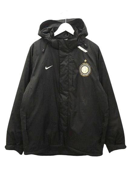 【中古】ナイキ NIKE INTER インテル 100周年 ジャケット 244339-010 M 黒 ブラック 中綿 ジップアップ ブルゾン