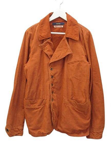 【中古】キャピタル kapital コーデュロイジャケット コート 3 オレンジ アウター メンズ