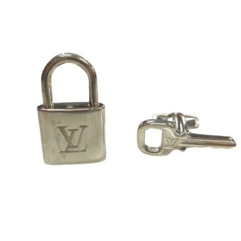 【中古】ルイヴィトン LOUIS VUITTON カフス ブトン ドゥ マンシェット カデナ エ クレ 925 シルバー アクセサリー