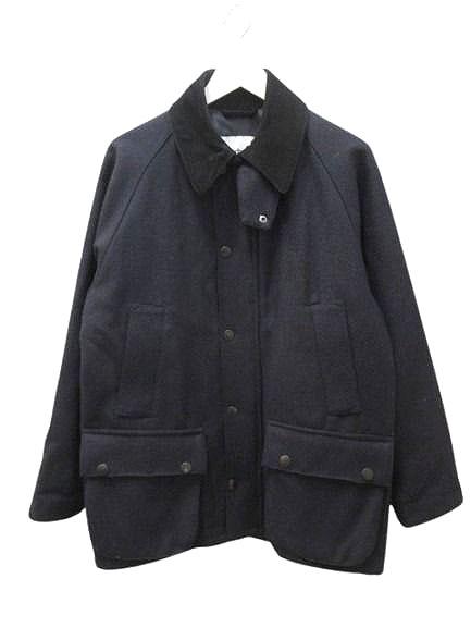 【中古】バブアー Barbour BEDALE SL BLISSTEX TWEEDS 1802209 ビデイル ツイード ジャケット 36 ネイビー ウール