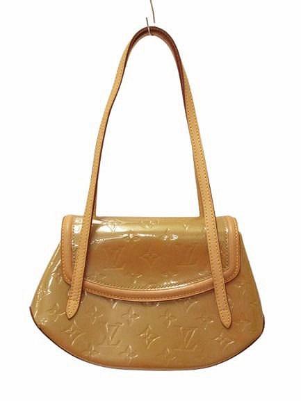 【中古】ルイヴィトン LOUIS VUITTON LV ビスケイン ベイPM モノグラム ヴェルニ M91179 ハンドバッグ ブラウン系