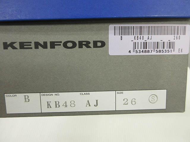 【中古】未使用品 ケンフォード KENFORD KB48 ビジネスシューズ ストレートチップ レザー ブラック 黒 26 メンズ_8