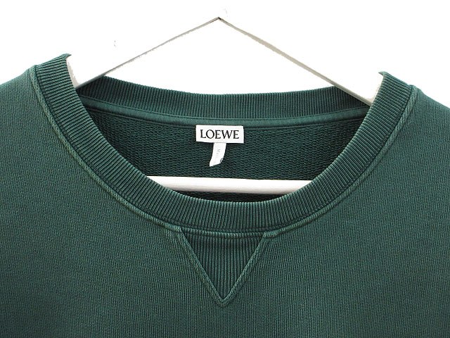 【中古】ロエベ LOEWE スウェットシャツ アナグラム エンブロイダリー L グリーン 緑 プルオーバー トレーナー ☆AA★_2