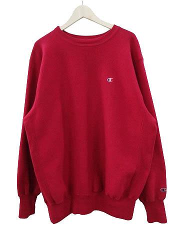 【中古】チャンピオン CHAMPION 90s 刺繍タグ リバースウィーブ スウェット USA製 ヴィンテージ ラズベリー XXL