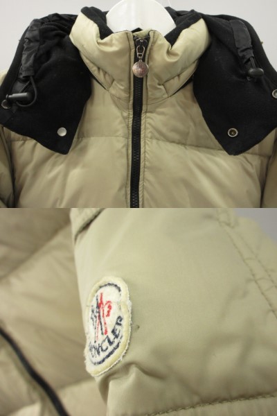 【中古】モンクレール MONCLER バジーレ BAZILLE ダウンジャケット 00 サンドベージュ系 ペッパージャパン 上着_6