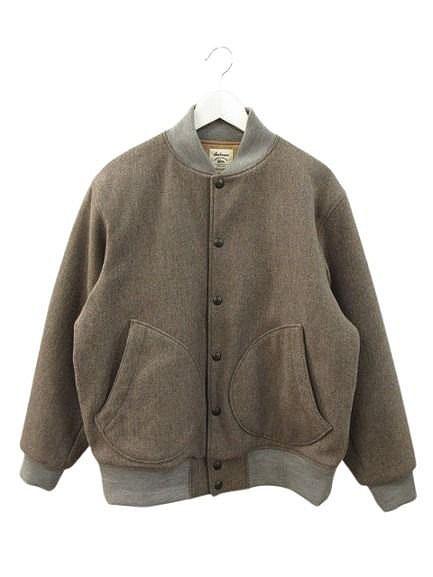【中古】ジャックマン Jackman Melton Award Jacket JM8490 メルトンアワードジャケット M グレージュ系 中綿