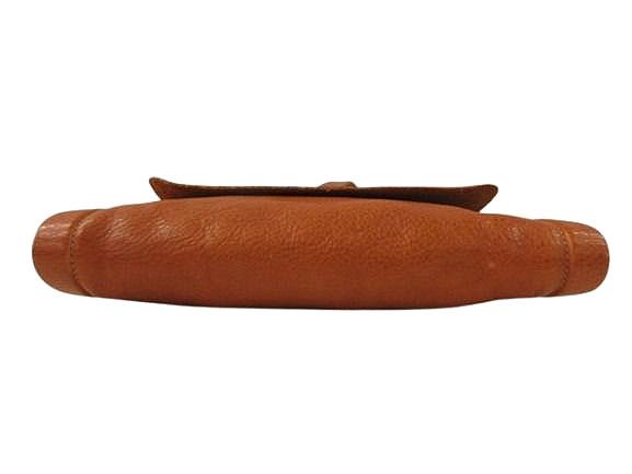 【中古】イルビゾンテ IL BISONTE フラップ レザーショルダーバッグ 411879 クロスボディバッグ レザー 本革 茶色_4
