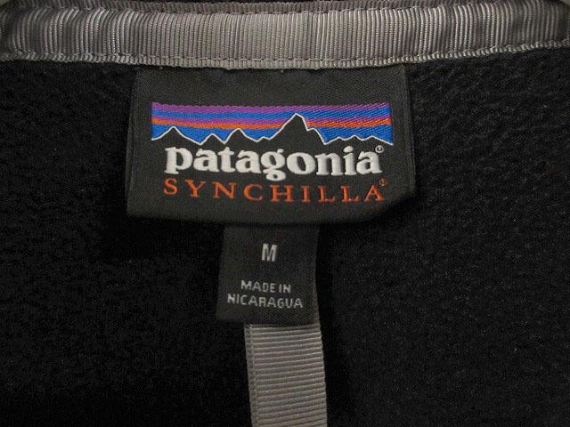 【中古】パタゴニア Patagonia SYNCHILLA SNAP-T 25580 シンチラ スナップT フリース M 黒 ブラック 長袖 トップス_2