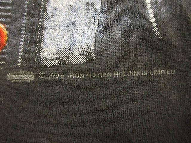 【中古】ヴィンテージ VINTAGE 90s アイアンメイデン IRON MAIDEN The X Factor Tシャツ USA製 ブラック L_3