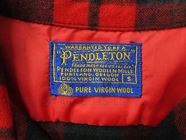 【中古】ペンドルトン PENDLETON 60s 70s オープンカラーシャツ ボードシャツ チェック USA製 ヴィンテージ S_4