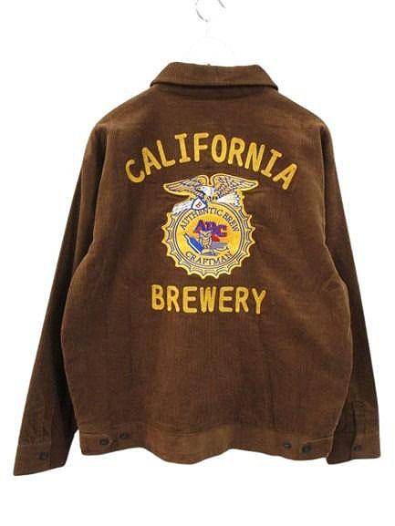 【中古】ALCARZA FARMER'S JACKET J-5722 アルカルザ FFA ファーマーズジャケット XL 茶色 ブラウン コーデュロイ_1