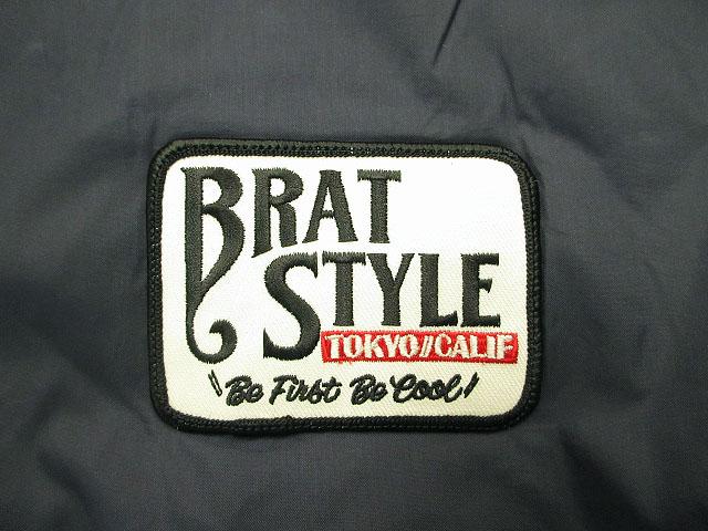 【中古】BRAT STYLE ブラットスタイル コーチジャケット ライナー付き L ネイビー プリント ブルゾン アウター メンズ_4