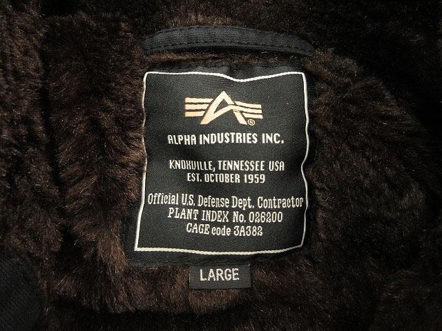 中古】アルファ ALPHA N-1 DECK JACKET デッキジャケット 20521 黒