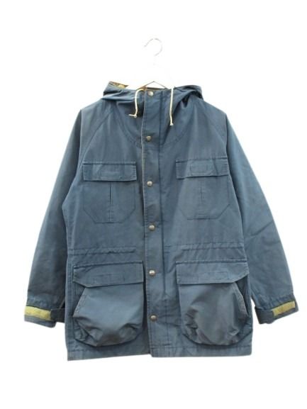 【中古】シェラデザイン SIERRA DESIGNS USA製 60/40 クロス パーカー マウンテン ジャケット ブルー系 アウター 上着