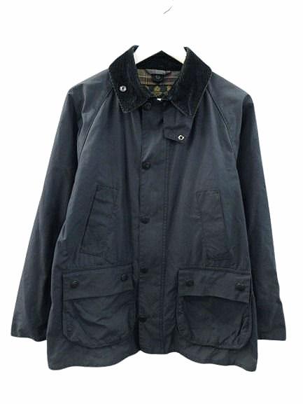 【中古】バブアー Barbour SL BEDALE 1402197 ビデイル オイルド ジャケット 38 ネイビー ジップアップ ブルゾン