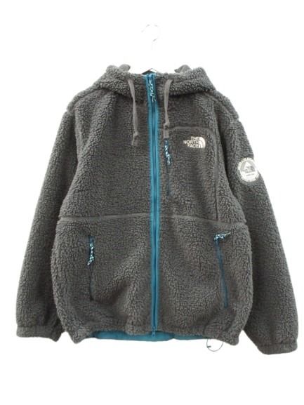 【中古】ザノースフェイス THE NORTH FACE PLAY GREEN FLEECE HOODIE プレイ グリーン フリース フーディー 100 (L)