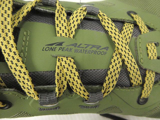 【中古】ALTRA LONE PEAK 9 WP LOW アルトラ ローンピーク 9 ウォータープルーフ ロー スニーカー US10.5 グリーン_6