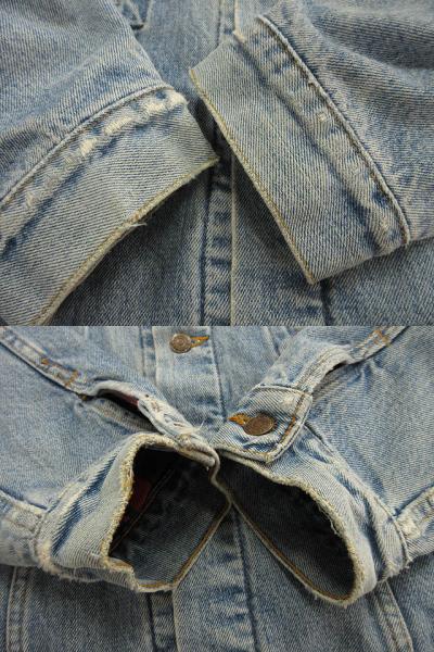 【中古】リーバイス Levi's 90s 70427 4891 デニムジャケット バッファローチェックライナー USA製 ヴィンテージ_6