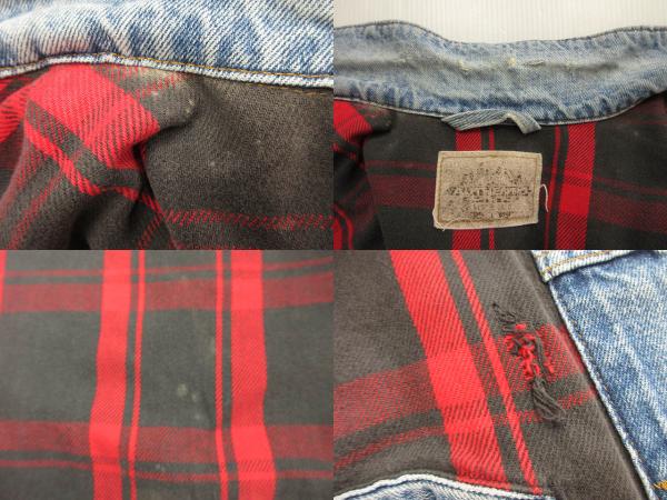 【中古】リーバイス Levi's 90s 70427 4891 デニムジャケット バッファローチェックライナー USA製 ヴィンテージ_7