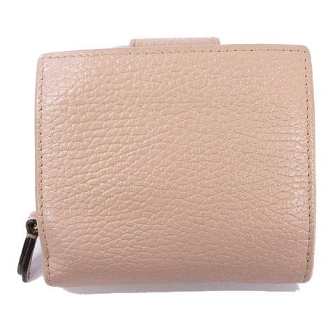 【中古】グッチ GUCCI GGマーモント レザー コンパクトウォレット 二つ折り財布 ピンク ☆AA★ レディース_1