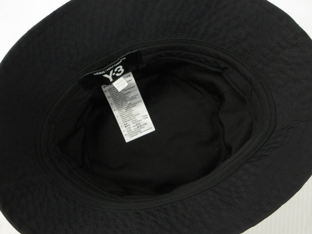 中古】ワイスリー Y-3 ストライプ バケットハット STRP B HAT ブラック
