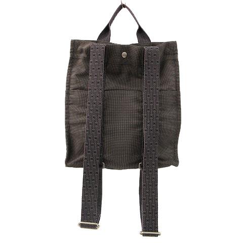 【中古】エルメス HERMES エールライン アドMM グレージュ系 リュックサック バックパック バッグ かばん 鞄_1